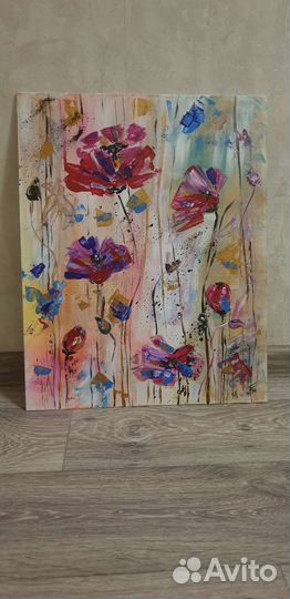 Картина акрилом на холсте