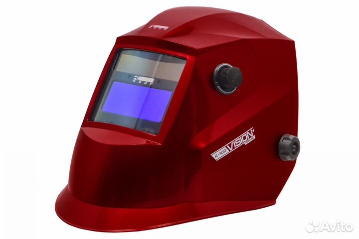 Маска сварщика кедр (В разобр.виде) К-102 prime, красная кедр 8004483