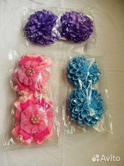 Бантики Резиночки Броши