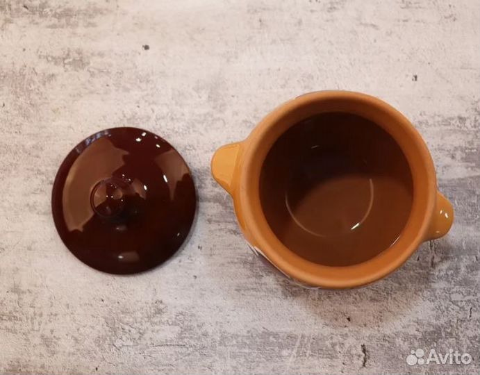 Керамические горшки для запекания 6 шт