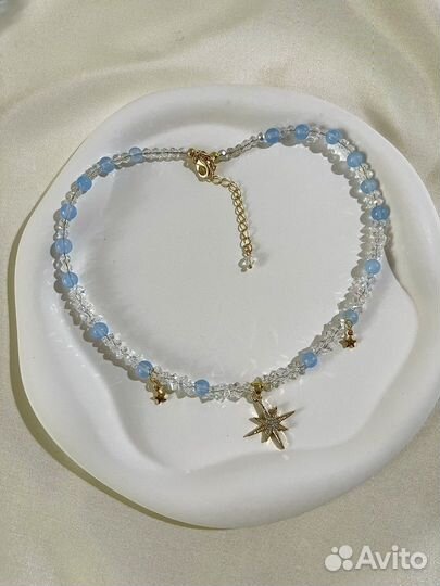 Ожерелье чекер серьги