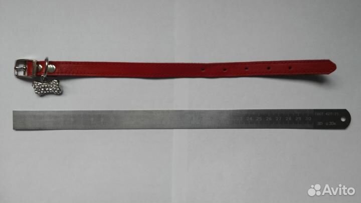 Ошейник для собаки,с украшением, длина 33 см. Вышл