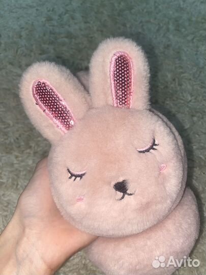 Теплые наушники кролик