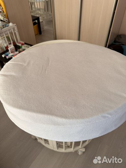 Матрац детский круглый 75 см. диаметр кокосовый