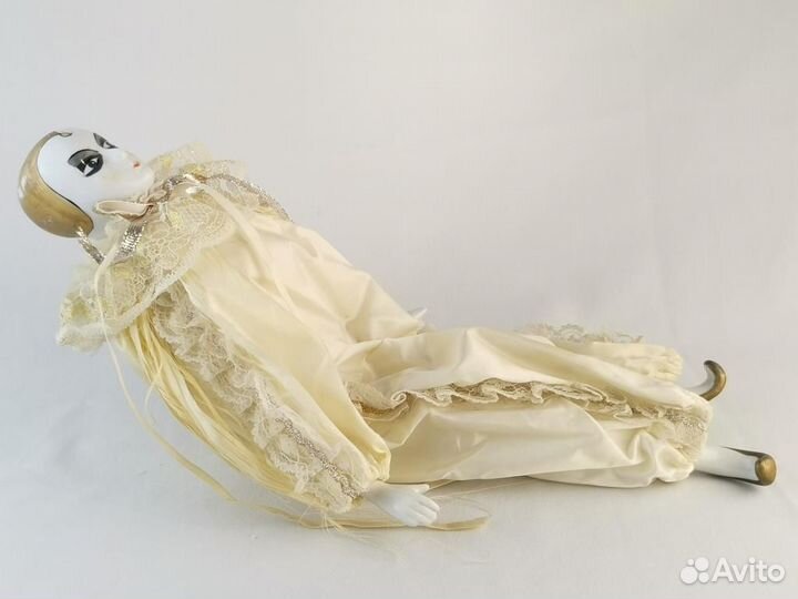 Редкая фарфоровая кукла клоуна, Европа