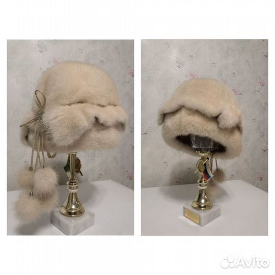 Шапка норковая женская