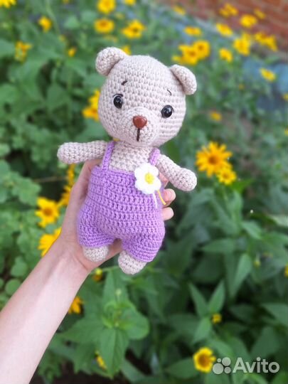 Вязаный Мишка ручной работы