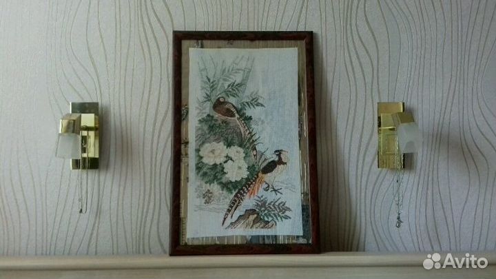 Картина. Вышивка крестиком в рамке 37х57 (28х48)