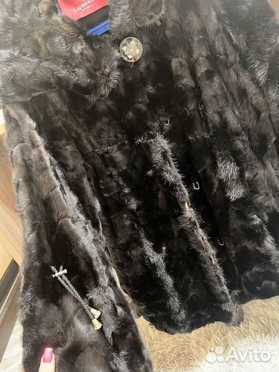 Шуба норковая с капюшоном 42 44