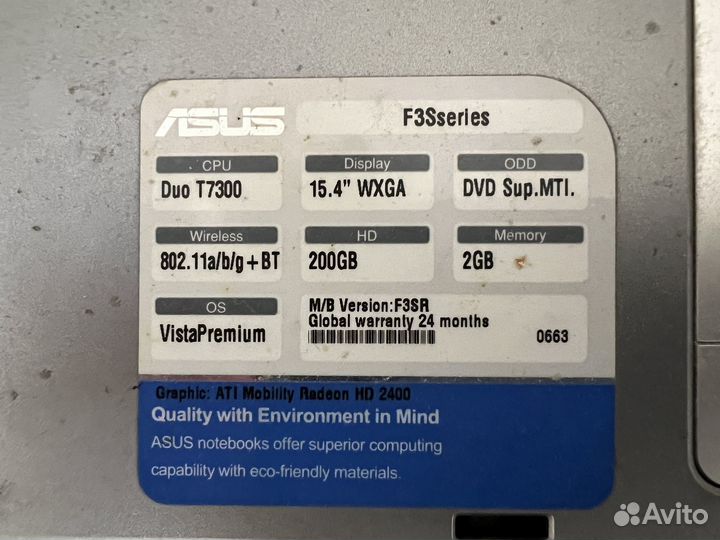 Asus F3S
