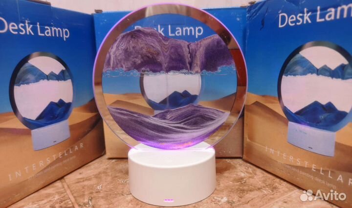 Светильник ночник Картина Пески Дюны декор