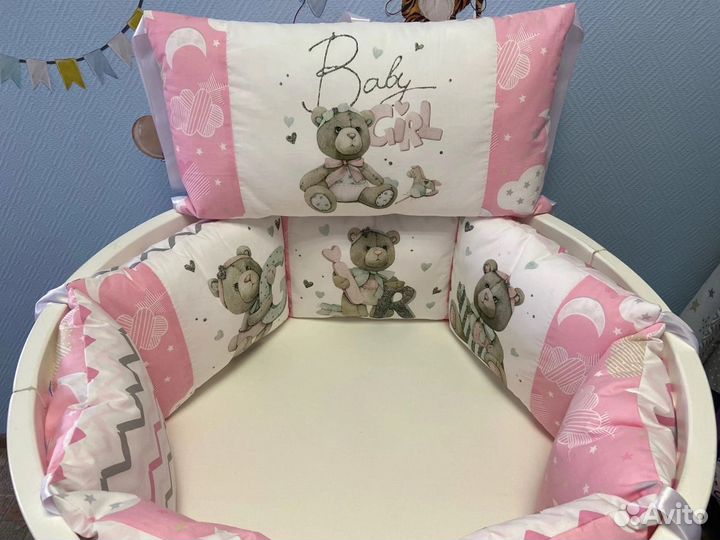 Бортики - подушечки в детскую крооватку