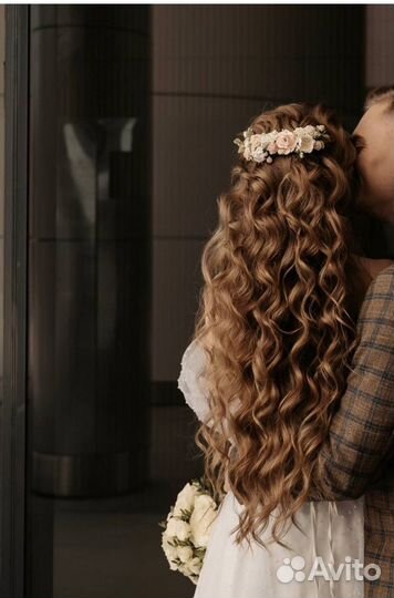 Гребень для волос в прическу с цветами