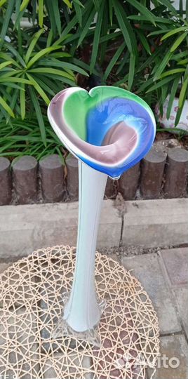 Вазы из цветного стекла СССР 50 см