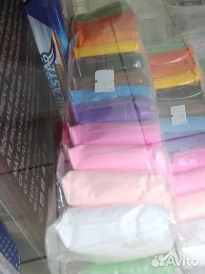 Воздушный пластилин набор 12 цветов