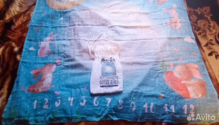 Фотофон муслиновая пеленка mamsis