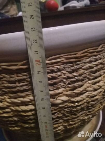 Традесканция / плетёный горшок