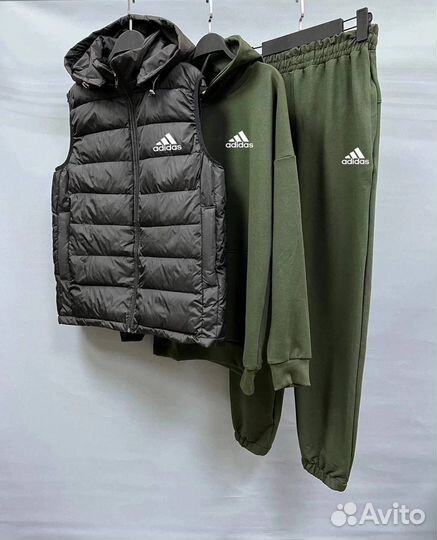 Спортивный костюм мужской Adidas тройка легкий