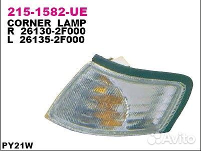 Фонарь указателя поворота прав nissan: primera 96