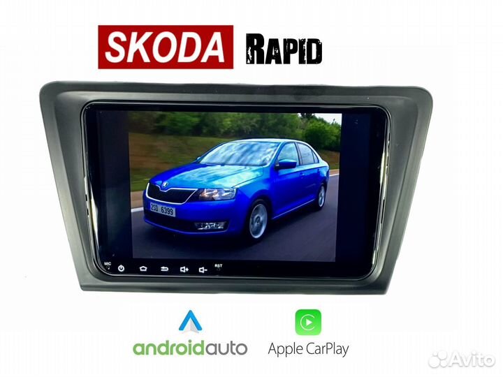Topway Skoda Rapid LTE CarPlay 4/32gb