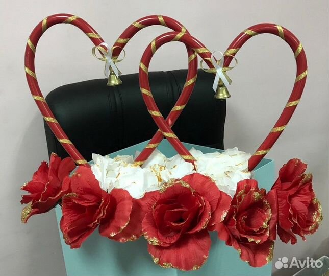 3 шт Украшение на крышу машины, кольца свадебные