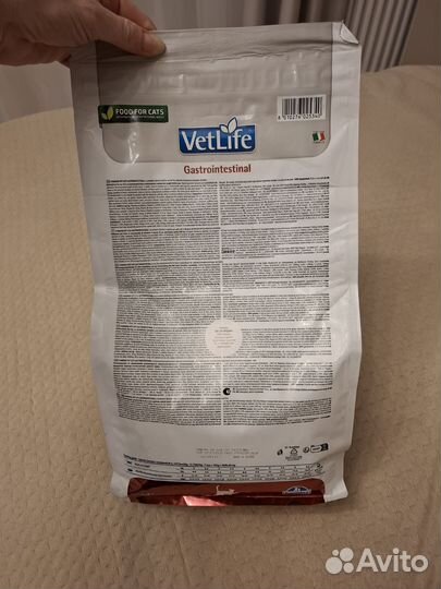 Корм vetlife gastrointestinal farmina