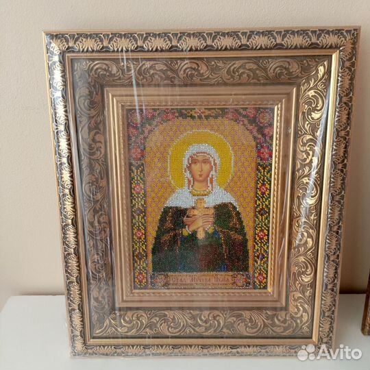 Иконы из бисера хэндмейд