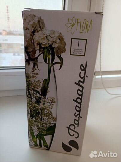 Ваза для цветов стекло