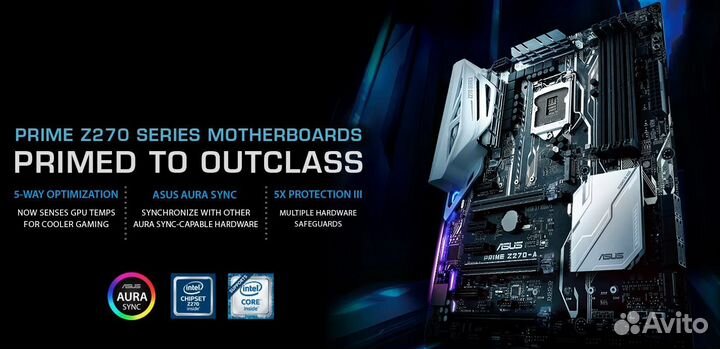 S-1151 материнская плата Asus z270