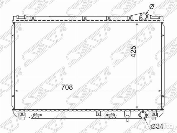 Радиатор Toyota Camry Europe/Russia (XV10) 91-96 / Camry UAE/USA 91-96 / Scepter