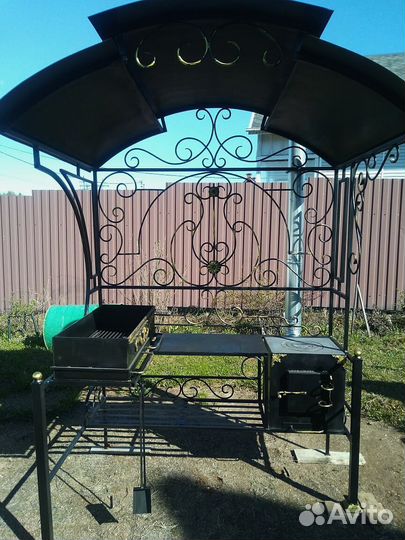 Мангал с печкой