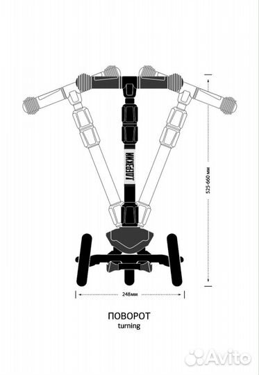 Самокат дерзкий 1-5 лет