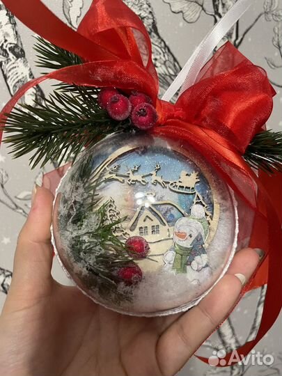 Новогодние шары с фотографией