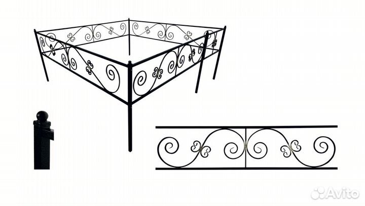 Ограды на кладбище