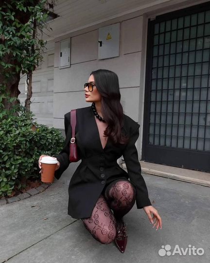 Пиджак платье приталенный силуэт xs,S,M.L