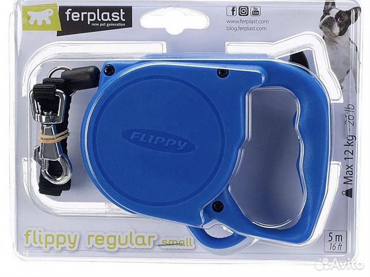 Поводок, ошейник, рулетка Ferplast Новое