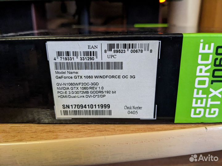 Nvidia geforce gtx 1060 3gb