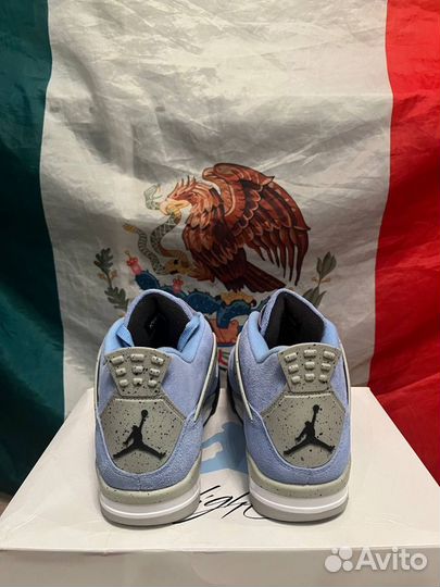 Nike air jordan 4 retro university blue оригинал