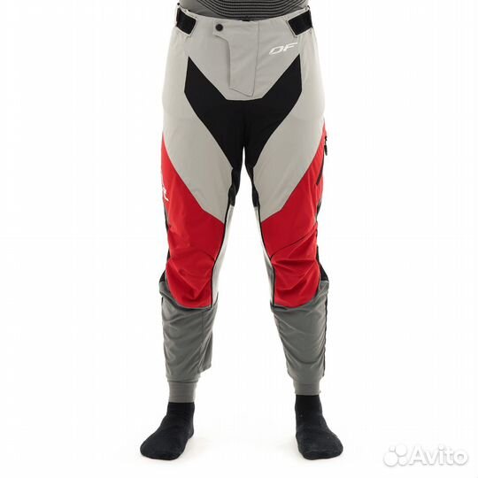 Штаны эндуро короткие dragonfly Freeride Grey-Red