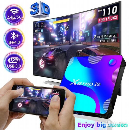 Тв-бокс Android 2/16,4/32,4/64Гб Гарантия,Доставка