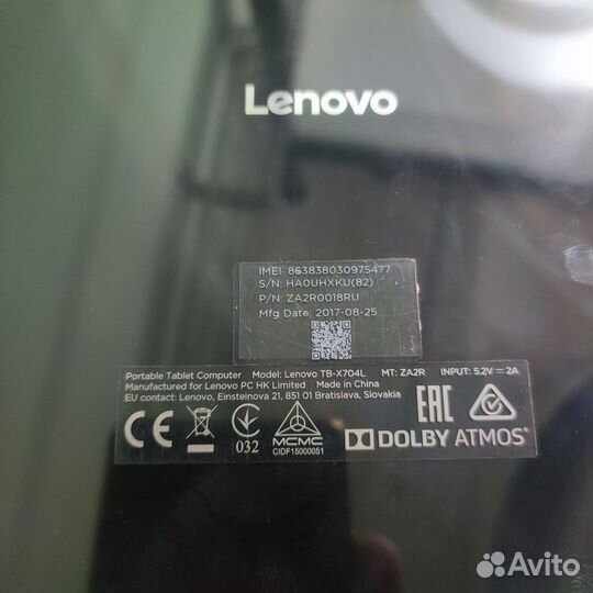 Lenovo tb X704L