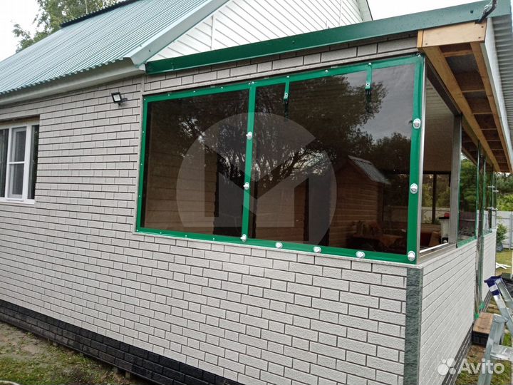 Гибкие окна на веранду пвх