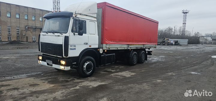 Тентованный грузовик 42 м³ МАЗ 6303, 2008
