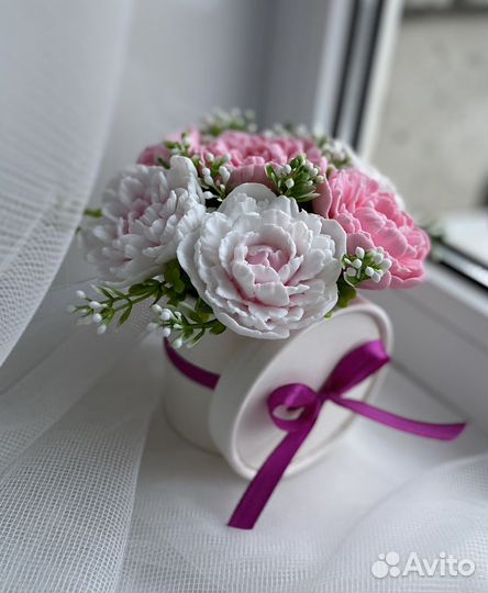 Букет из мыльных цветов