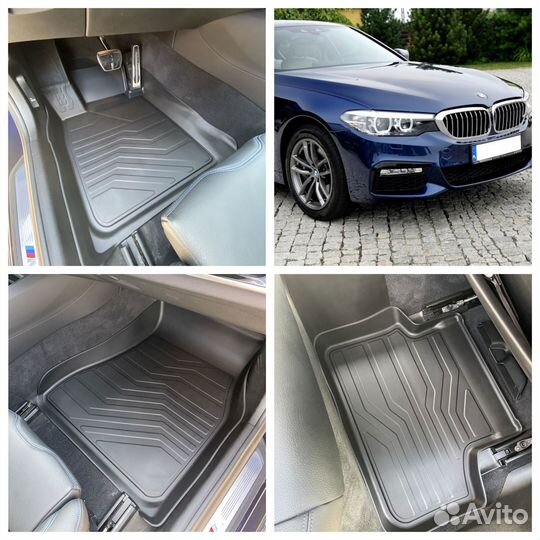 Ковры-3D-Lux Резина-Выс-борт -BMW -5 (2016-2023)