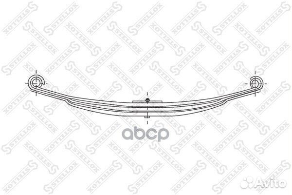 84-55623-SX рессора перед 2/25+P/15x65x80 800