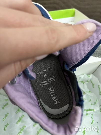 Кеды geox для девочки 24