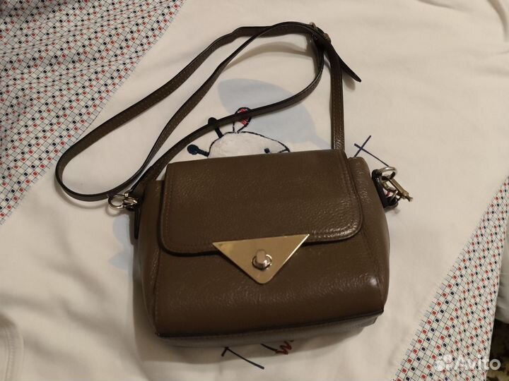 Сумка натуральная кожа коричневая бу