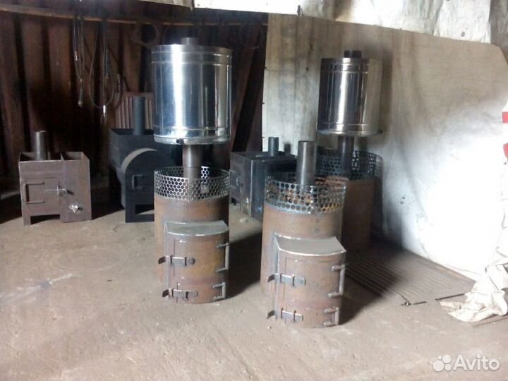 Печи банные из трубы