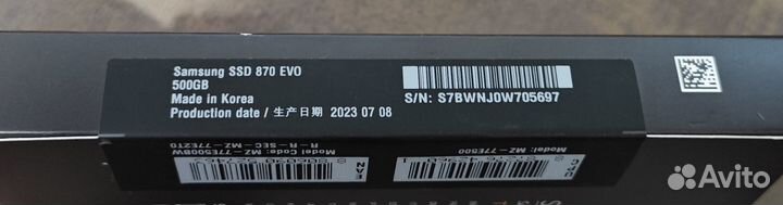 SSD Samsung 870 EVO 500gb новый